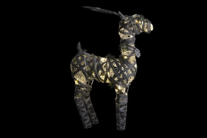 Itemint REINDEER LED RATTAN 40X15X60 20L. SILVER CHRISTMAS SHOP 5 Itemint REINDEER LED RATTAN 40X15X60 20L. SILVER CHRISTMAS SHOP