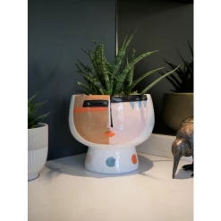 Dutch Brothers Abstract Face Vase