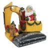 Giftworks SANTA IN HIS DIGGER ORNAMENT CHRISTMAS SHOP