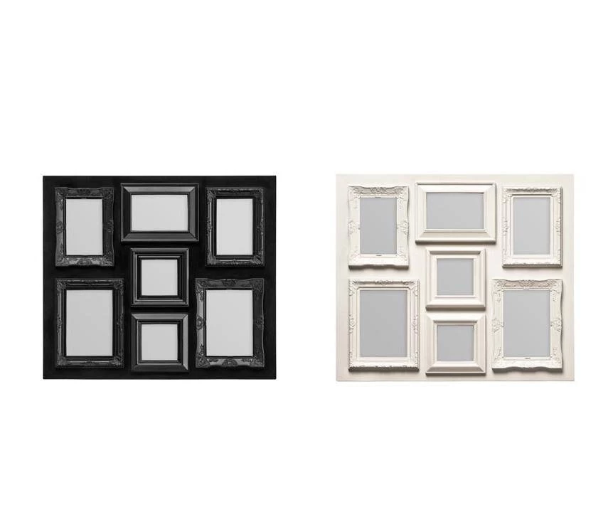 Premier Housewares Cream Contemporary 7 Photo Collage Frames 4 Premier Housewares Cream Contemporary 7 Photo Collage Frames