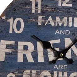 ITEM GENERAL GIFTS Family And Friends Are Flowers Wall Clock