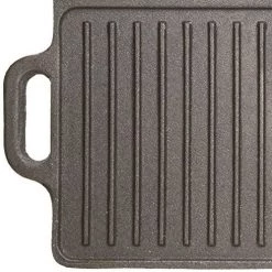 GENERAL GIFTS KitchenCraft Deluxe Cast Iron Reversible Griddle 45cm X 23cm