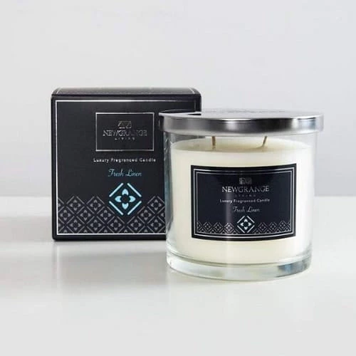 Giftworks FRESH LINEN 2 WICK LUXURY CANDLE 3 Giftworks FRESH LINEN 2 WICK LUXURY CANDLE