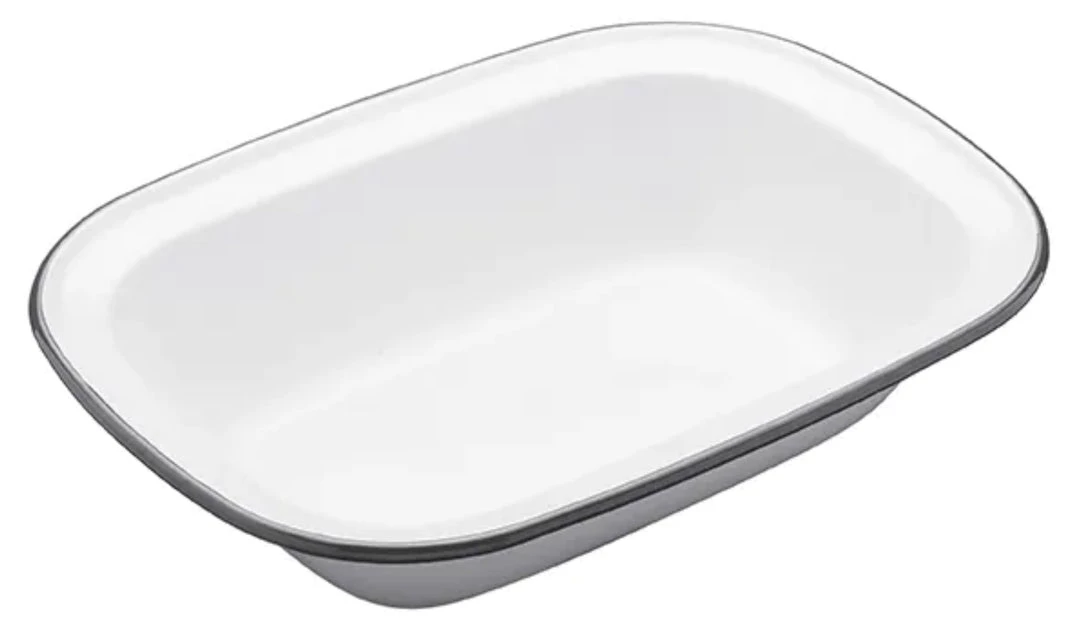 KitchenCraft GENERAL GIFTS Living Nostalgia Enamel Oblong 26cm Pie Dish (Pre Order For Late October) 3 KitchenCraft GENERAL GIFTS Living Nostalgia Enamel Oblong 26cm Pie Dish (Pre Order For Late October)