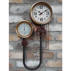 Dutch Brothers GENERAL GIFTS Industrial Rustic Pipe Clock