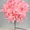 Giftworks 60CM PINK FEATHERED TABLE LAMP GENERAL GIFTS