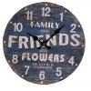 ITEM GENERAL GIFTS Family And Friends Are Flowers Wall Clock
