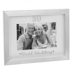 Joe Davies Silver Event Frame Pearl Wedding 6x4