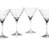 KitchenCraft GENERAL GIFTS Mikasa Cheers Set Of 4 Martini Glasses