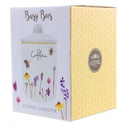 Giftworks Busy Bees Fine China Coffee Canister. GIFTS FOR HER