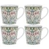 Lesser And Pavey GENERAL GIFTS Set Of 4 William Morris Blackthorn Mugs