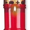 CBC GENERAL GIFTS Red Translucent Memorial Grave Lights