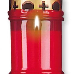 CBC GENERAL GIFTS Red Translucent Memorial Grave Lights