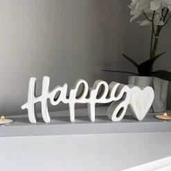 Richard Lang GENERAL GIFTS BE HAPPY TEA LIGHT ORNAMENT