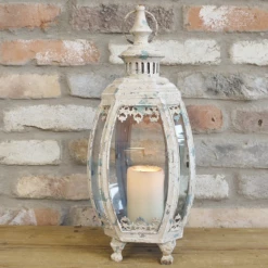 Dutch Brothers Cream Shabby Chic Lantern