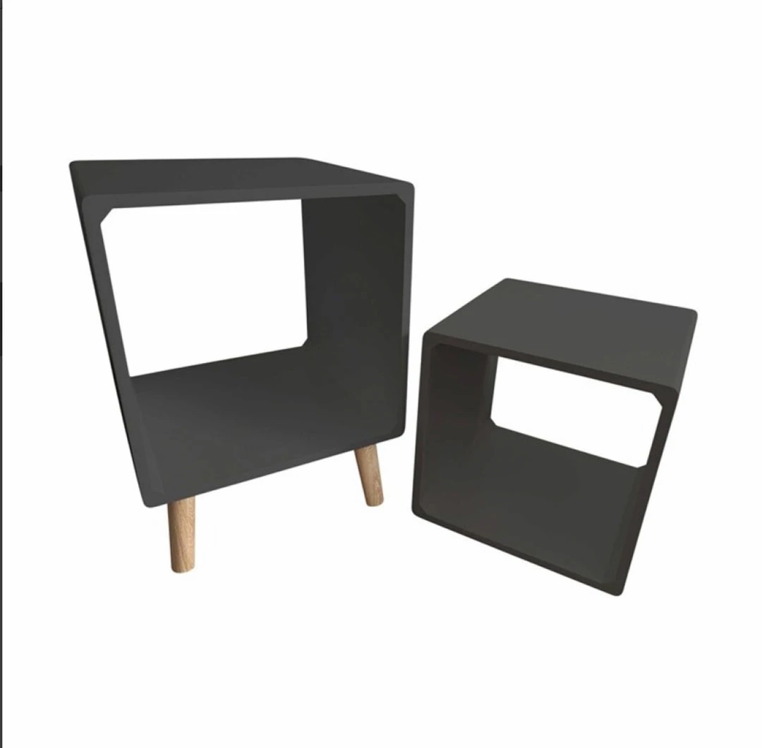 Zons Grey Nest Of Tables (Pre Order For Early September) 3 Zons Grey Nest Of Tables (Pre Order For Early September)