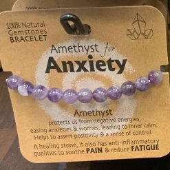 Royal County AMETHYST FOR ANXIETY GEMSTONE BRACELET