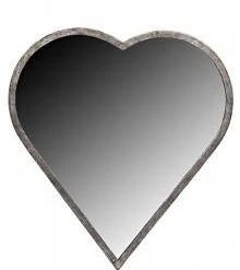 Giftworks WALL LANTERN SCONCES AND HANGINGS The Grange Collection Metal Heart Mirror