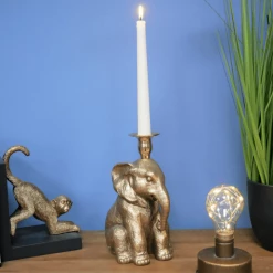 Dutch Brothers GENERAL GIFTS Elephant Candle Holder Sitting