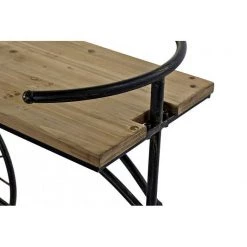 Itemint CONSOLE METAL FIR BLACK BIKE 128X40X82cm