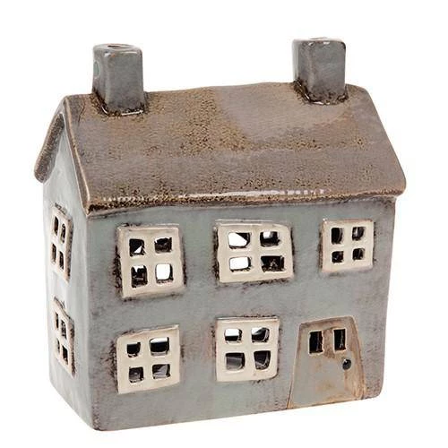 Joe Davies GENERAL GIFTS Village Pottery House Tea Light Holder (Grey) 3 Joe Davies GENERAL GIFTS Village Pottery House Tea Light Holder (Grey)