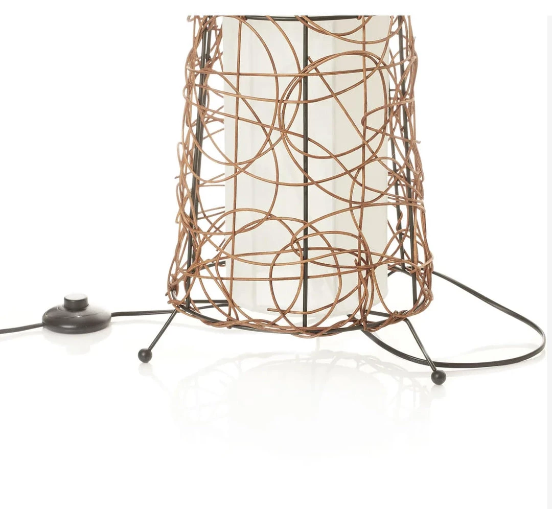 Nino Luechen GENERAL GIFTS Ruth Rattan Floor Lamp 8 Nino Luechen GENERAL GIFTS Ruth Rattan Floor Lamp