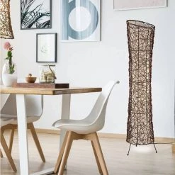Nino Luechen GENERAL GIFTS Ruth Rattan Floor Lamp 10 Nino Luechen GENERAL GIFTS Ruth Rattan Floor Lamp