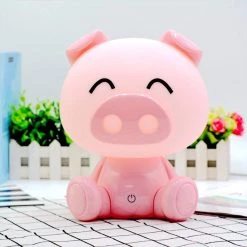 Nino Luechen PIG Kids Table Lamp LED White, Pink, 1-light Source
