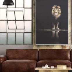 Spiegel Profi Lion Canvas Art Framed Taira Lion Picture
