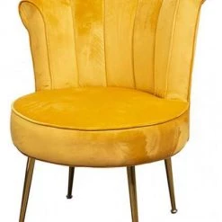 The Grange Collection The Grange Interiors Mustard Velvet Chair GENERAL GIFTS