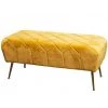 The Grange Collection GENERAL GIFTS The Grange Interiors Mustard Velvet Bench