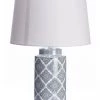 GENERAL GIFTS The Grange Collection Ceramic Blue And White Table Lamp